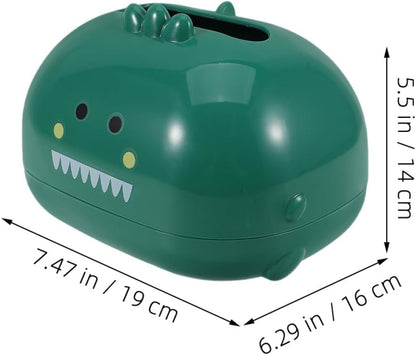Dinosaur Shaped Tissue Box Holder 2pcs Plastic Desktop Storage