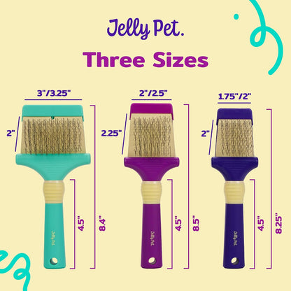 Double Sided Dog Slicker Brush, Longer Pins, Flexible Head, Fine/Coarse Sides, Removes Unwanted Tangles, Medium, Pink