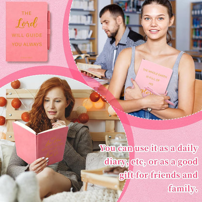 20 Pcs Christian Gift for Women Bulk Christian Journals, Pink