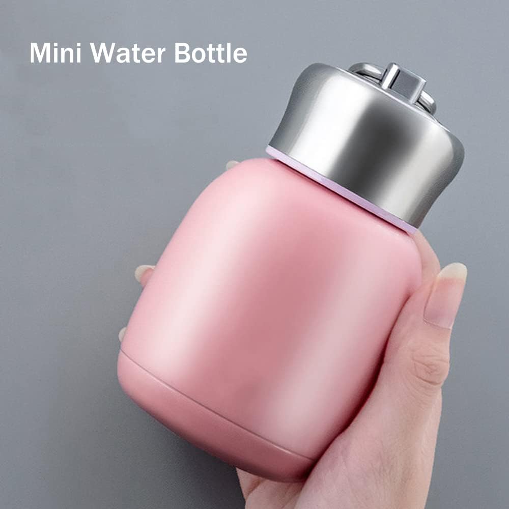 Mini 7 oz Stainless Steel Water Bottle, Portable Small Sports Vacuum Insulated Water Bottle Leak Proof Sport Tumbler Cup Hot and Cold Water Bottle