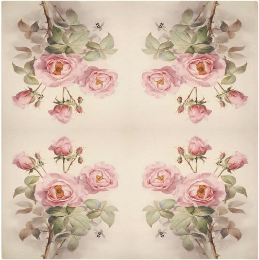 ALAZA Pink Rose Flowers Cloth Napkins Dinner Napkins 1 Piece,Reusable Table Napkins Washable Polyester Fabric for Cocktail Party Holiday Wedding Home Decorative25