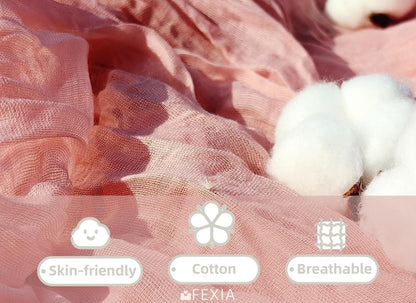 10Pc Pink Cheesecloth Table Runner Girl Baby Shower Bridal Decoration