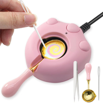 Electric Wax Warmer Pink Seal Melter for Melting Beads and DIY