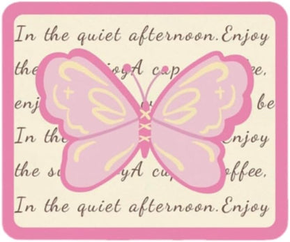 Dish Drying Mat for Kitchen Counter, Butterfly Pink Heat Resistant Home Coffee Pad Fit Under Sink,Bar,Table,Kitchen Accessories (PINK,11.8"x15.7")