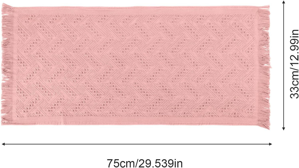 2 Pcs Boho Bathroom Hand Towel, 13 x 30 Inch Decorative Face Towel