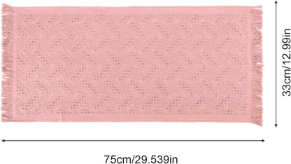 2 Pcs Boho Bathroom Hand Towel, 13 x 30 Inch Decorative Face Towel