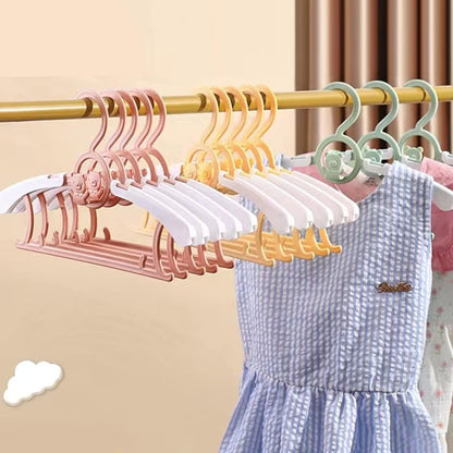 Baby Clothes Hangers 20 Pack, Plastic Kids Hangers Space Saving for Closet