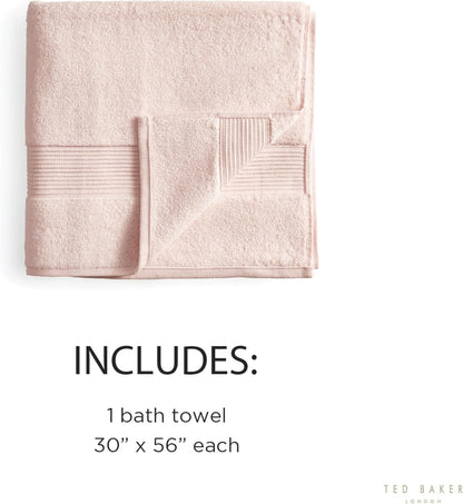 Cotton Bath Towel Soft, Highly Absorbent, 30x56, Blush Pink 1 Pc