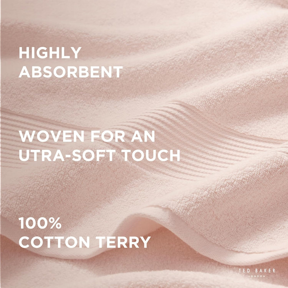 Cotton Bath Towel Soft, Highly Absorbent, 30x56, Blush Pink 1 Pc