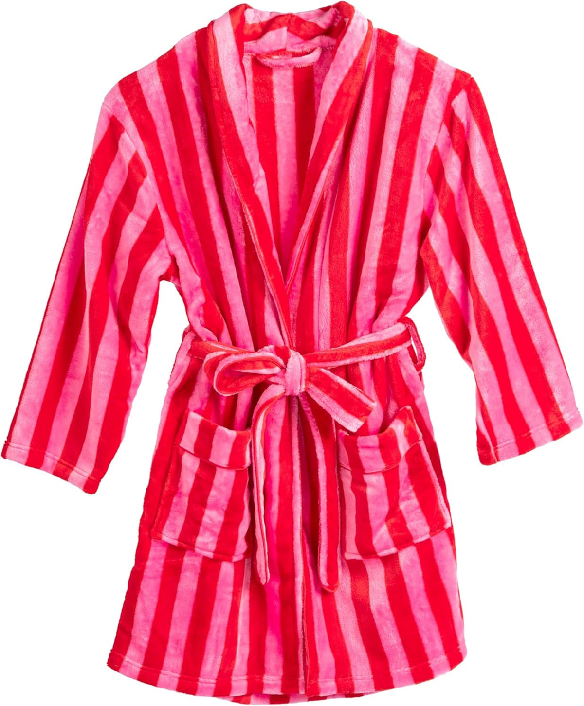 Women Christmas Plush Robe Holiday Graphic Fuzzy Bathrobe