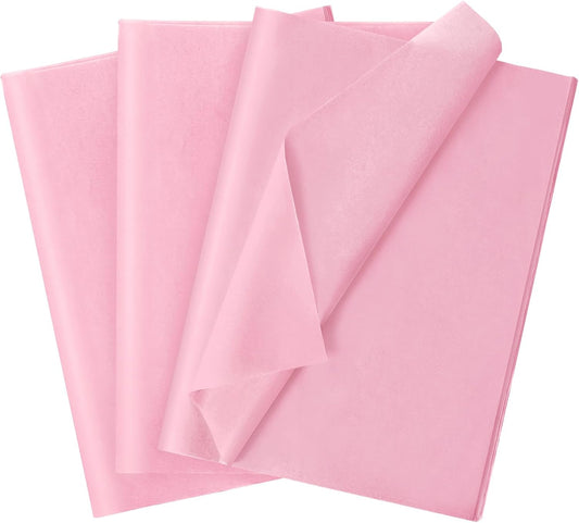 120 Sheets 20"X14" Pink Tissue Paper for Gift Bags Wrapping, Art Tissue Paper Bulk for Weddings Birthday Party Crafts Decoration