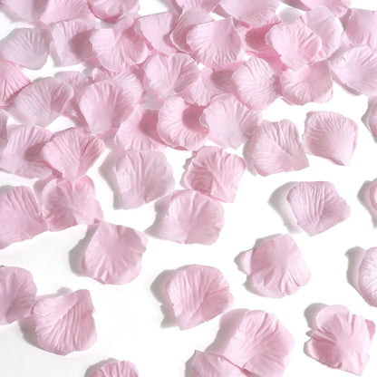 1000 Pcs Rose Petals Artificial Silk Flower Petals Romantic Decorations for Wedding Engagement Birthday Event Anniversary Party Backdrop Supplies Pink
