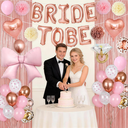 Rose Gold Bachelorette Party Decorations,Bride To Be Bridal Shower Balloons