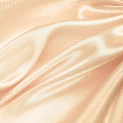 100 Pack Satin Napkins 20" x 20" with Floral Edges, Peach