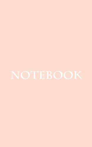 Notebook: Classic Premium Writing Notebook, Journal, Diary, 5"x8", 100 lined pages, Pastel Peach Colored