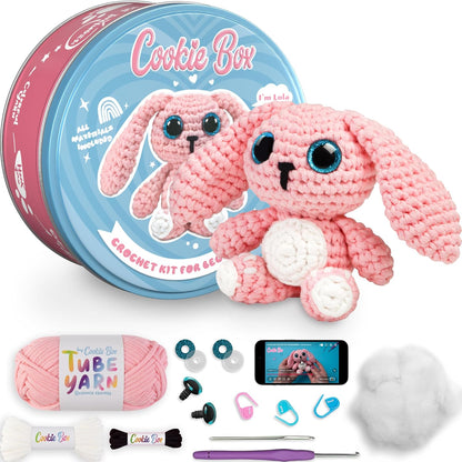 Crochet Kit for Beginners, Bunny Lola