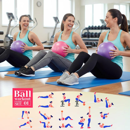 4 Pcs Small Pilates Ball Bulk 9 Inch Mini Yoga Ball