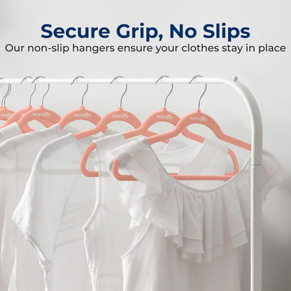 Velvet Hangers – 10 Pack, Slim & Space Saving for Closets