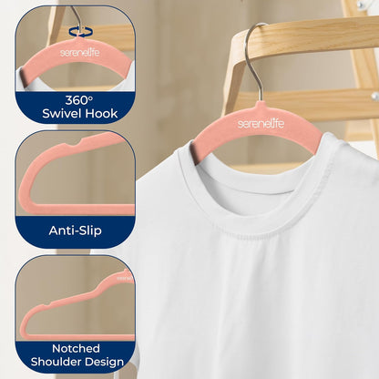 Velvet Hangers – 10 Pack, Slim & Space Saving for Closets