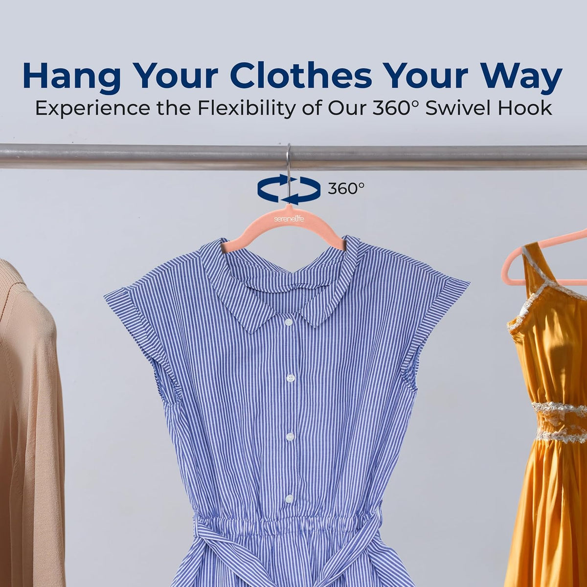 Velvet Hangers – 10 Pack, Slim & Space Saving for Closets