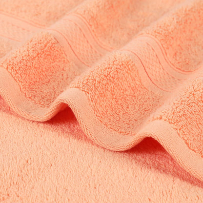 Cotton 3-Piece Towel Set, Zero Twist, Quick Dry, Home Essentials, Shower, Spa, Luxury Plush Soft Absorbent Towels, Includes 1 Bath, 1 Hand, 1 Washcloth/Face Towel, Solid, Peach