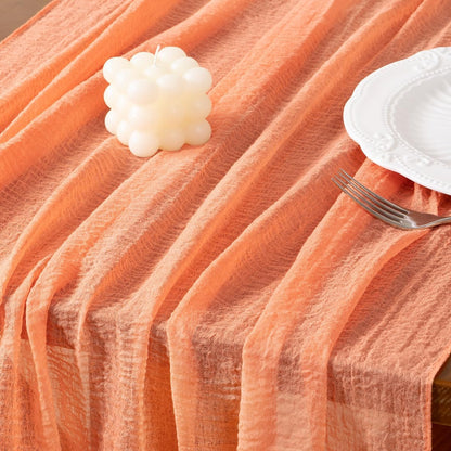 Cheesecloth Table Runner Fall Boho Wedding Shower Party Home Decor