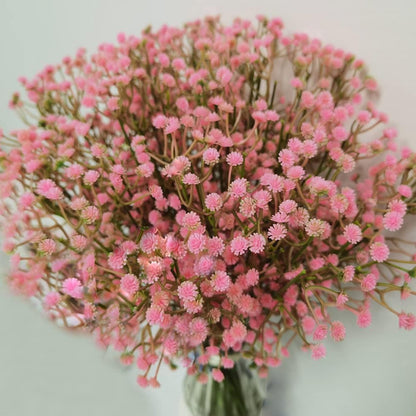 Baby Breath Gypsophila Deco Pink Colour Artificial Flowers for Wedding 40 Pieces/lot
