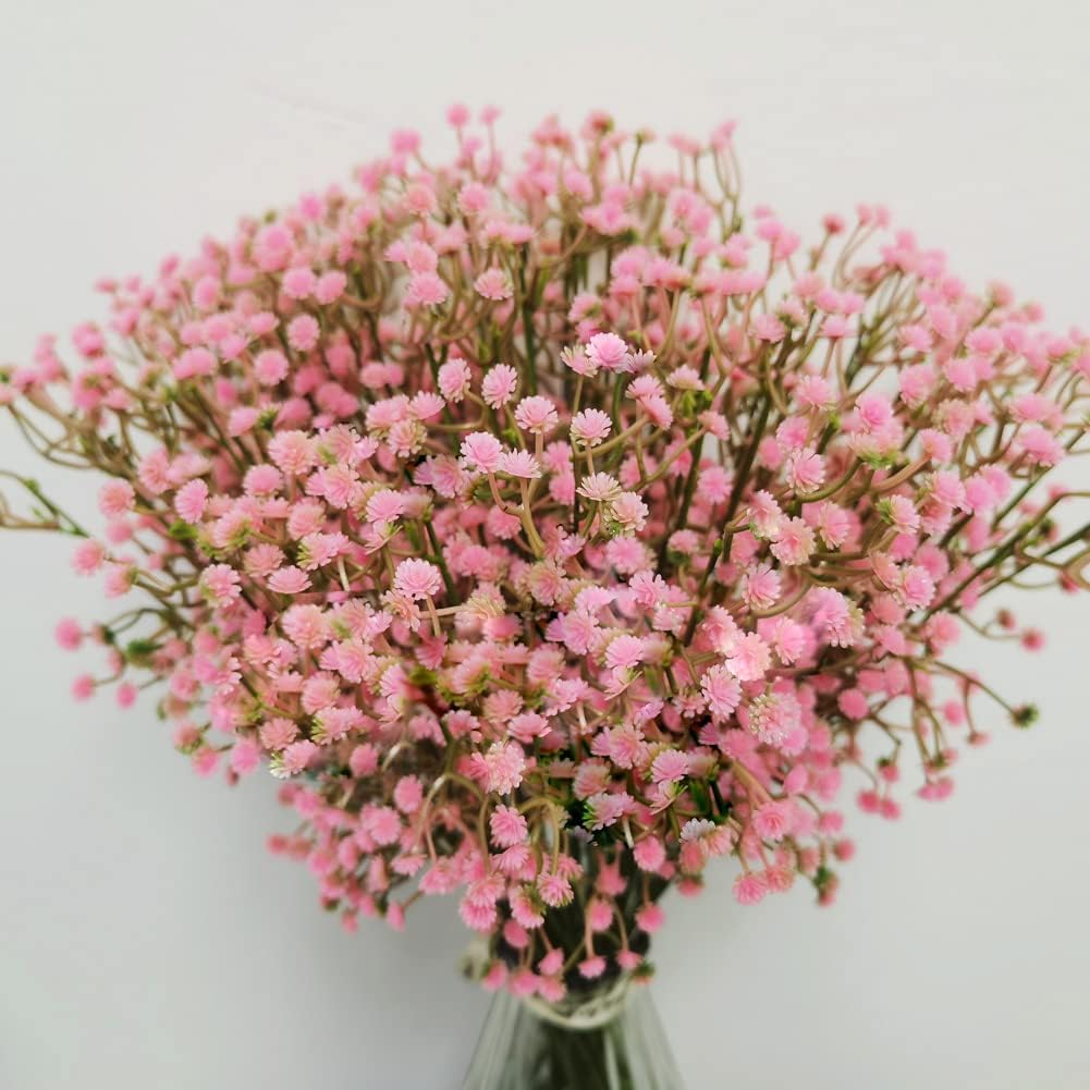 Baby Breath Gypsophila Deco Pink Colour Artificial Flowers for Wedding 40 Pieces/lot