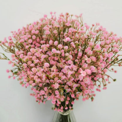 Baby Breath Gypsophila Deco Pink Colour Artificial Flowers for Wedding 40 Pieces/lot