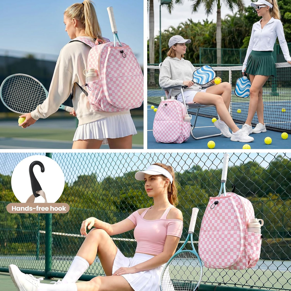 Tennis Bag for Women Pickleball Racket Backpack