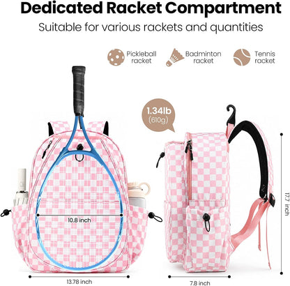 Tennis Bag for Women Pickleball Racket Backpack