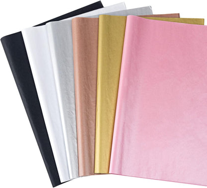 Tissue Paper for Gift Bags,Wrapping Paper,60 Sheets, 6 Colors