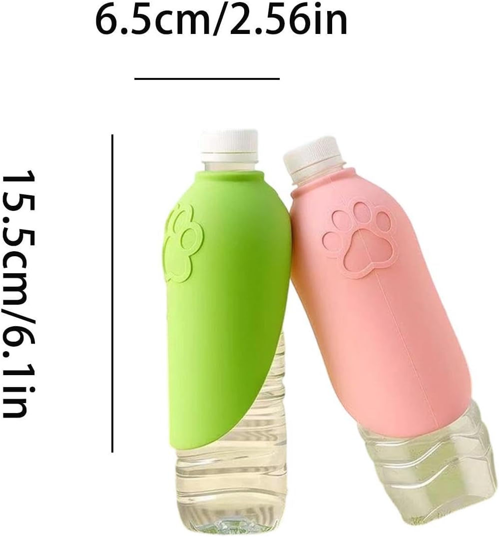 Dog Water Bottle with Bowl, Effortless Hydration Access, 15.5x6.5cm, Portable Pet Drinking Bottle, Dog Water Dispenser Container Cup, Versatile Utility, for Walking Hiking Camping