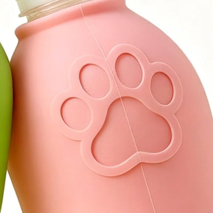 Dog Water Bottle with Bowl, Effortless Hydration Access, 15.5x6.5cm, Portable Pet Drinking Bottle, Dog Water Dispenser Container Cup, Versatile Utility, for Walking Hiking Camping