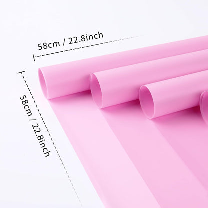 20 Sheets Flower Waterproof Wrapping Paper (Pink)