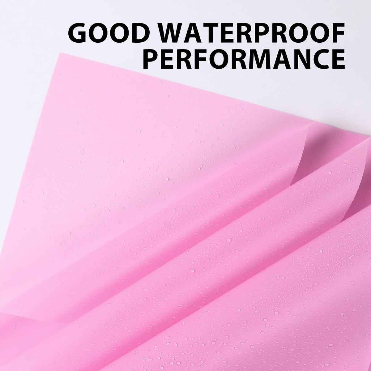 20 Sheets Flower Waterproof Wrapping Paper (Pink)
