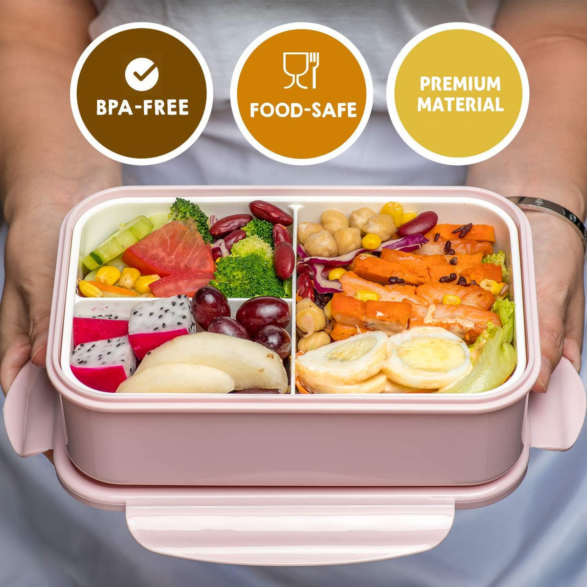 Bento Boxes for Adults - 1100ML Bento Lunch Box Container For Kids