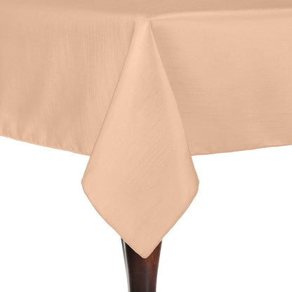 60x120-Inch Rectangular Shantung Tablecloth, Ice Peach