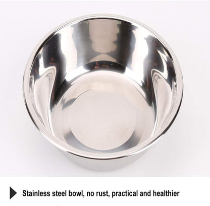 Stainless Steel Pet Slow Feeder Bowl for Puppy & Small Dogs Cats