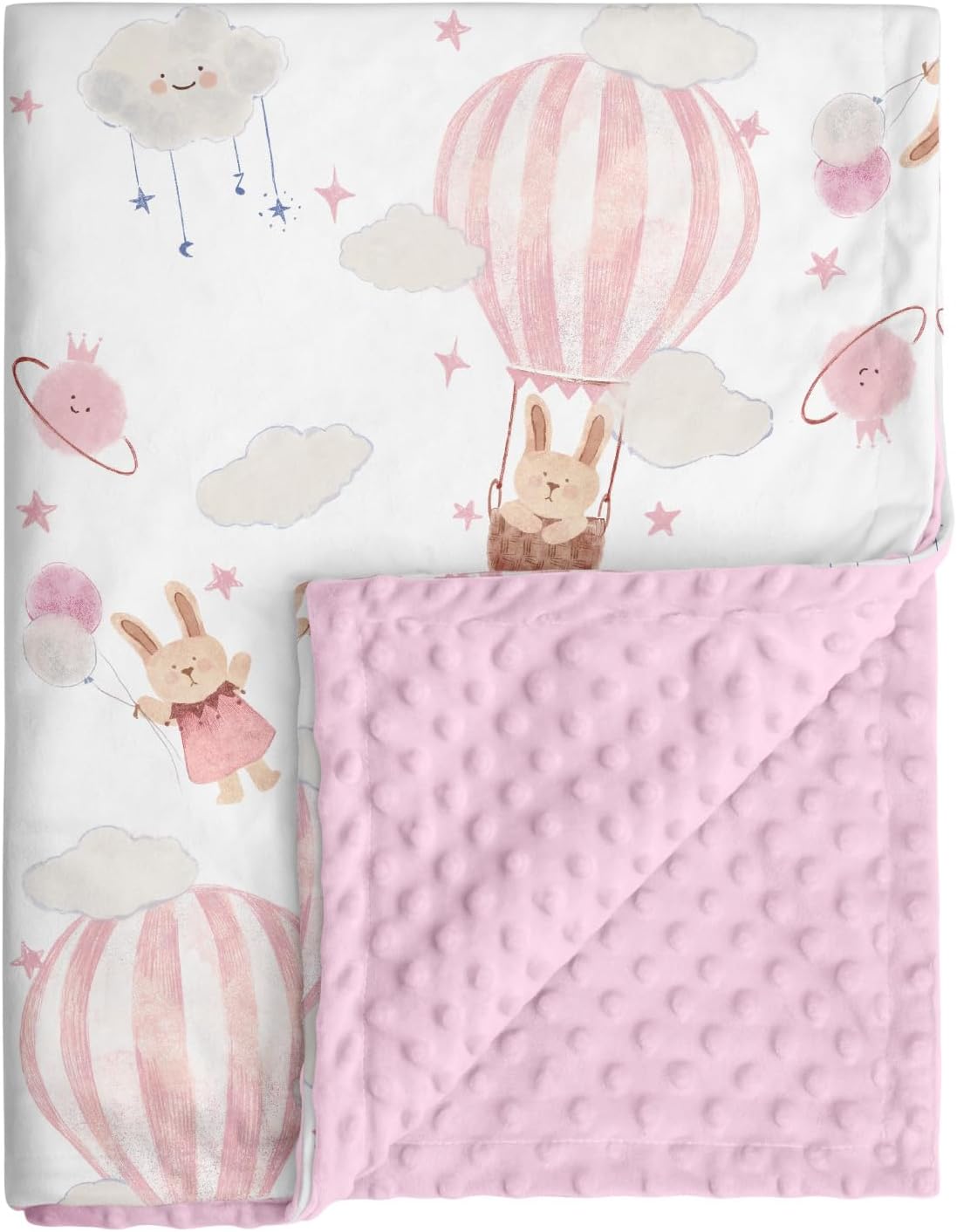 Fleece Baby Blankets for Girls & Boys, Infant Toddler Blanket