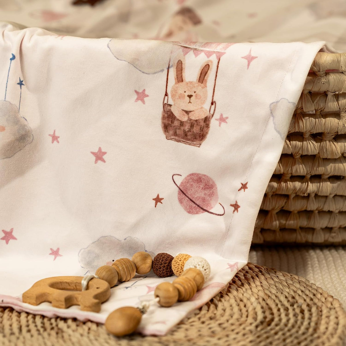 Fleece Baby Blankets for Girls & Boys, Infant Toddler Blanket