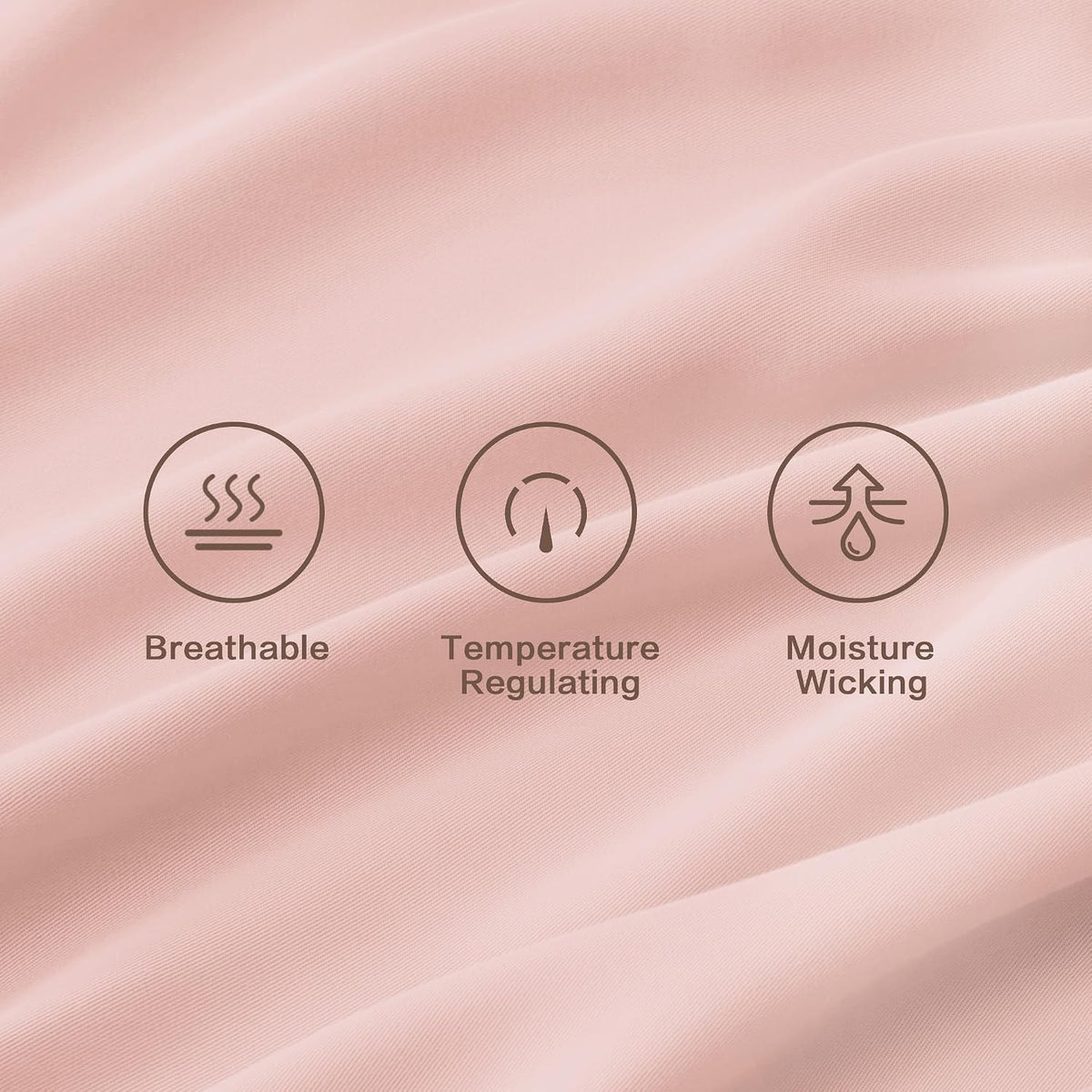 Blush King Sheets Set 100% Viscose Derived from Bamboo