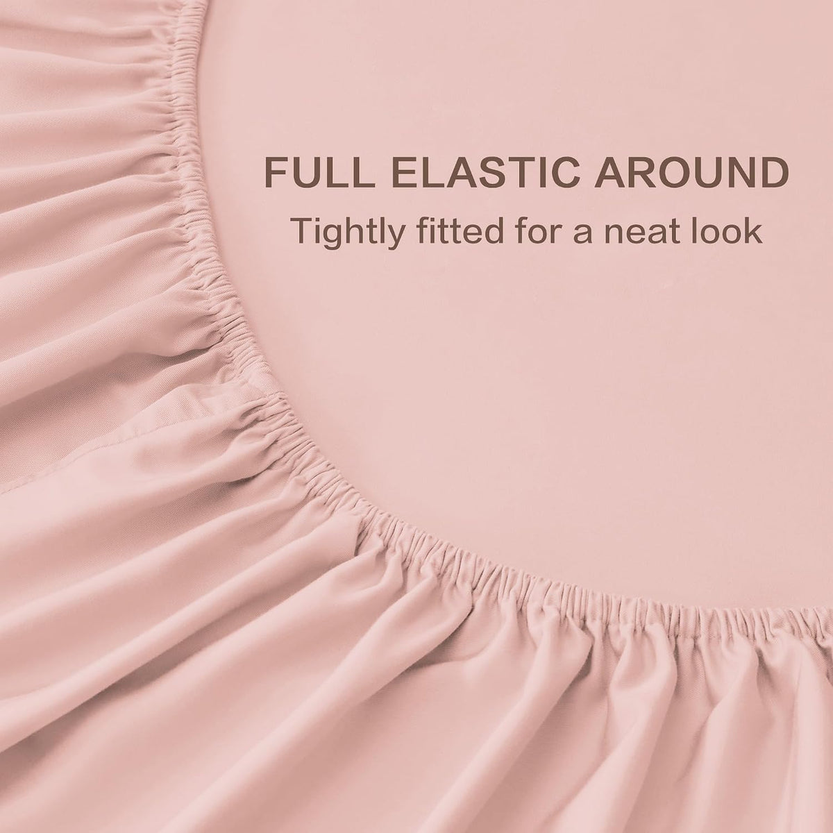 Blush King Sheets Set 100% Viscose Derived from Bamboo