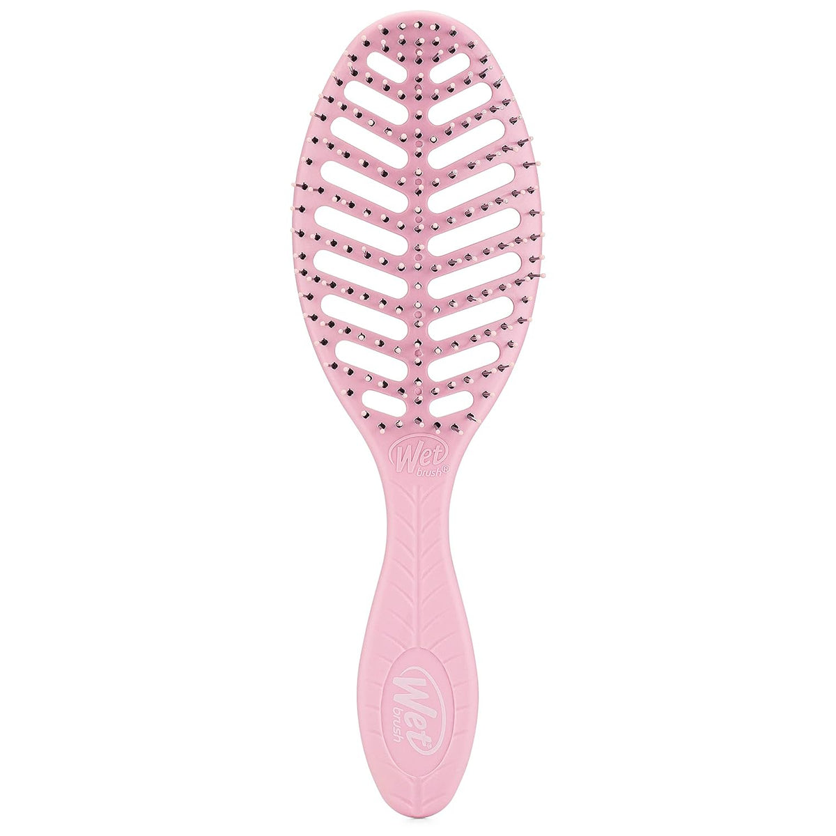 Go Green Speed Dry Hair Brush, Pink - Vented Design & Ultra Soft HeatFlex Bristles - Ergonomic Handle Manages Tangle & Uncontrollable Hair - Pain-Free Hair Accessories