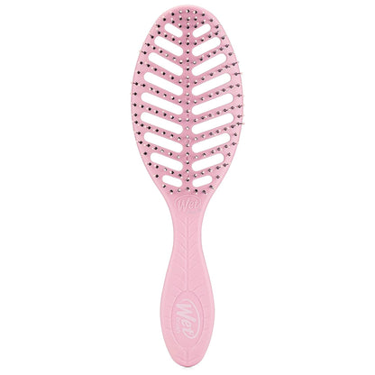 Go Green Speed Dry Hair Brush, Pink - Vented Design & Ultra Soft HeatFlex Bristles - Ergonomic Handle Manages Tangle & Uncontrollable Hair - Pain-Free Hair Accessories