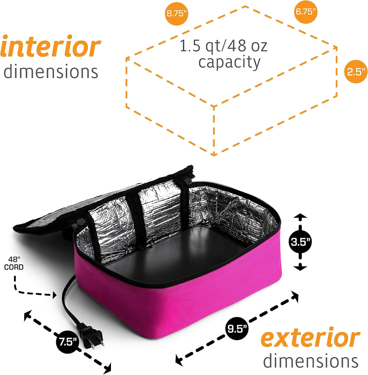 Mini Portable Electric Lunch Box Food Heater - Innovative Food Warmer and Heated Lunch Box for Adults Car/Home - Easily Cook, Reheat, and Keep Your Food Warm