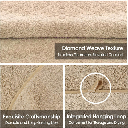 Microfiber Bath Towels, Coral Fleece - Camel, 30 in x 60 in