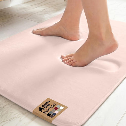 ® Memory Foam Bath Rug for Bathroom, 24x17 Pink