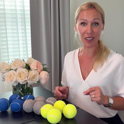 Walker Tennis Balls Precut Tennis Balls for Walkers 4PCS Walkers Legs Universal Precut Glide Balls, Heavy Duty Long Lasting Felt Pad Glide Coverings for Furniture Legs and Floor Protection