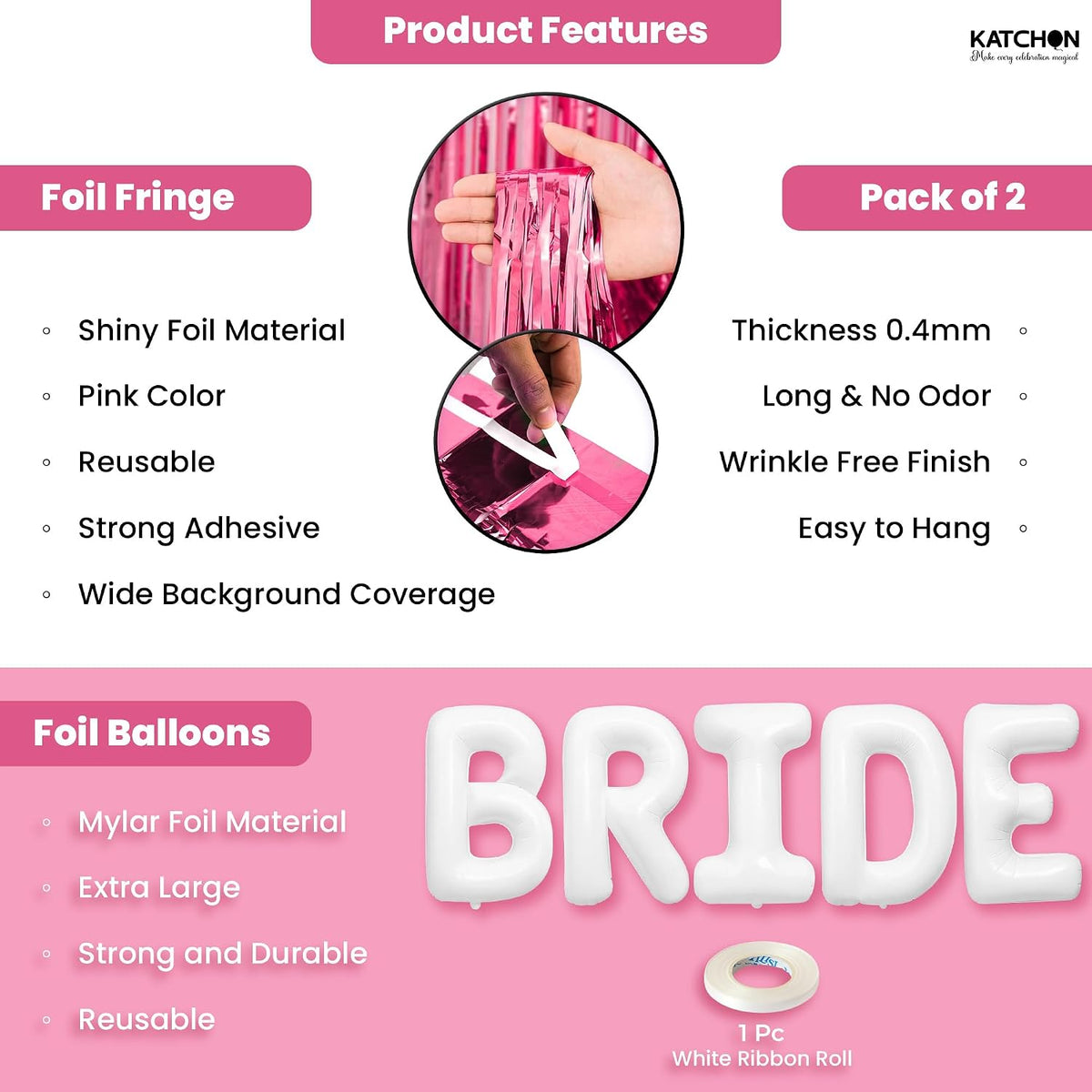 Bachelorette Party Decorations Set, Pack of 3